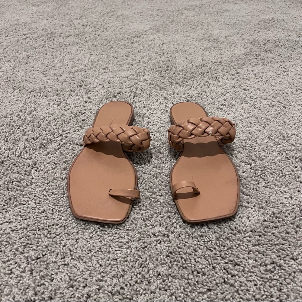 Braided Tan Sandals for Women
